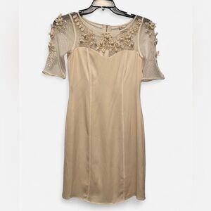 Temperley London Cream Embroidered Midi Dress